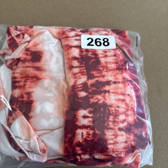 Bobbie Brooks Women’s Small Boho Tie Dye Shirt Bell Sleeve Faux Suede Tie Red - Picture 13 of 13